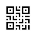Digital scanning qr code label Royalty Free Stock Photo