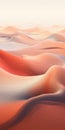 Digital Desert Landscape With Vibrant Forms - Ai-generated Abstract Artwork