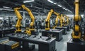 robotic arms in factory