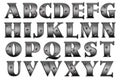 Digital Scrapbook Alphabet Fedora Bandit Royalty Free Stock Photo