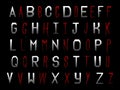 Digital Scrapbook Alphabet Halloween Vampire Trublood Royalty Free Stock Photo