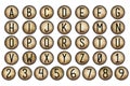 Digital Scrapbook Alphabet Typewriter Keys Royalty Free Stock Photo