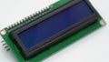 Digital screen display electronic component. Small single board computer device. Royalty Free Stock Photo