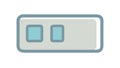 Digital Screen Display Icon Flat Vector, Monitor UI Element Device, vector design Generative AI Royalty Free Stock Photo