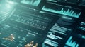 Advanced data analysis displays trends and metrics in a digital dashboard during a technology conference. Generative AI