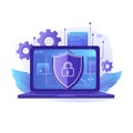 Digital security, data protection, online safety concept Royalty Free Stock Photo