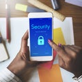 Digital Security Lockscreen Concept Royalty Free Stock Photo