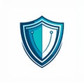 Digital Security Shield Icon for Data Protection Royalty Free Stock Photo