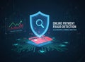 Online Payment Fraud Detection AI Analytics Dashboard Royalty Free Stock Photo