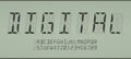 Digital 16-Segmented LCD Display Latin Font in Calculator Style, Letters and Numerals