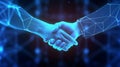 Digital shakehands. Royalty Free Stock Photo