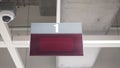 Digital sign for queue counter. Display Board system in LED light