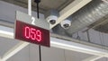 Digital sign for queue counter. (Display Board system in LED light