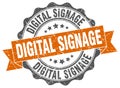 digital signage seal. stamp Royalty Free Stock Photo