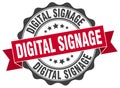 digital signage seal. stamp Royalty Free Stock Photo