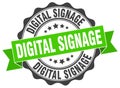 digital signage seal. stamp Royalty Free Stock Photo