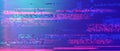 Digital signal artifacts, glitch texture, cyberspace visualization Royalty Free Stock Photo
