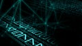 Digital signal processing, cyber threat security Royalty Free Stock Photo