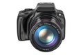 Digital single-lens reflex camera, 3D rendering Royalty Free Stock Photo