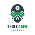 Skull game logo design