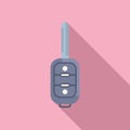 Digital smart key icon flat vector. Activate access