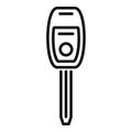 Digital smart key icon outline vector. Activate access