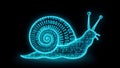 Digital Snail Represents Slow Internet Connection And Data Transfer Speed Royalty Free Stock Photo