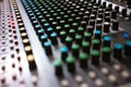 Digital sound station control panel. Equalizer, mixer and professional equipment Royalty Free Stock Photo