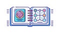 Digital Spellbook Interface with Runes and Status Bars, vector design Generative AI Royalty Free Stock Photo