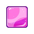 digital square game button cartoon vector illustration