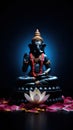 Digital statue of Hindu god Ganesh