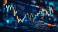 Digital stock market data visualization Royalty Free Stock Photo