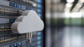 Digital storage: cloud technology, secure access, remote backup, virtual space, file hosting, scalable solution Royalty Free Stock Photo