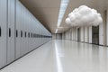 Digital storage: cloud technology, secure access, remote backup, virtual space, file hosting, scalable solution Royalty Free Stock Photo