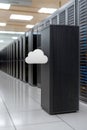 Digital storage: cloud technology, secure access, remote backup, virtual space, file hosting, scalable solution Royalty Free Stock Photo