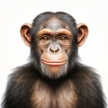 Digital Studio Portrait Of Chimp: Realistic Animal Caricature In Uhd