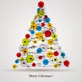 Digital style Christmas tree.