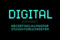 Digital style font