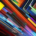 Digital Symphony: An abstract representation of a symphony, created with digital shapes and bold colors3, Generative AI