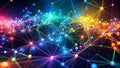 Digital Symphony: A Network of Glowing Nodes AI generated