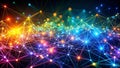 Digital Symphony: A Tapestry of Glowing Data Points AI Generated