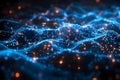 Digital Synapse Waves - Global Connectivity. Concept Technology Advancements, Artificial