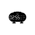 Digital table watch black icon Royalty Free Stock Photo