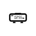 Digital table watch black icon Royalty Free Stock Photo