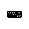 Digital table watch black icon Royalty Free Stock Photo