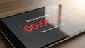 Above reads SALE ENDS IN and encourages users to Shop now for Royalty Free Stock Photo