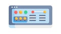 Digital Tablet Interface with Data Display, vector design Generative AI Royalty Free Stock Photo