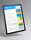 Digital Tablet with Responsive Web Design Interface Royalty Free Stock Photo