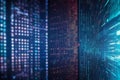The digital tapestry a symphony of code and light. A close-up image of a computer screen