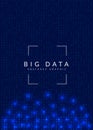 Digital technology abstract background. Artificial intelligence, deep learning and big data concept. Royalty Free Stock Photo